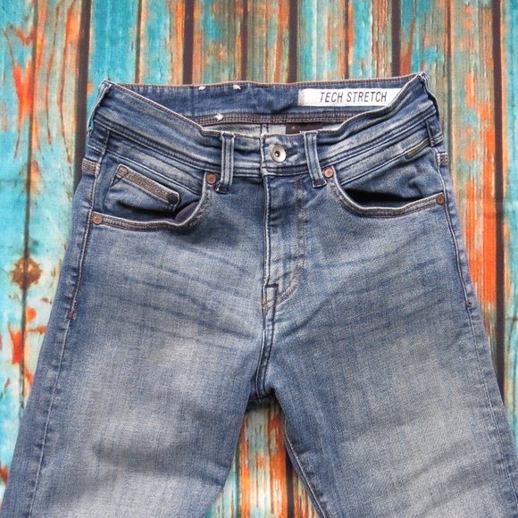 H&M Tech Stretch 28x32 Slim Fit Low Waist Jeans - Picture 4 of 8